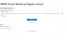 Tablet Screenshot of buttercuppuppies.blogspot.com