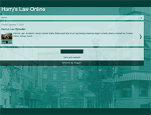 Tablet Screenshot of harrys-law-online.blogspot.com