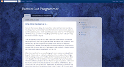 Desktop Screenshot of burnedoutprogrammer.blogspot.com