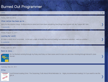 Tablet Screenshot of burnedoutprogrammer.blogspot.com