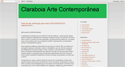 Desktop Screenshot of claraboiaartecontemporanea.blogspot.com