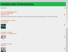 Tablet Screenshot of claraboiaartecontemporanea.blogspot.com