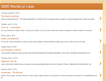 Tablet Screenshot of 3000wordsorless.blogspot.com