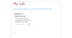 Desktop Screenshot of mininotlar-indir.blogspot.com