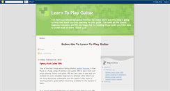 Desktop Screenshot of learnplayguitarlessons.blogspot.com