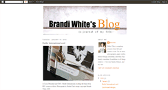 Desktop Screenshot of brandiwhite.blogspot.com