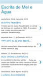 Mobile Screenshot of escritademeleagua.blogspot.com
