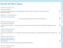 Tablet Screenshot of escritademeleagua.blogspot.com