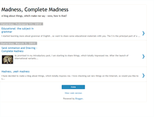 Tablet Screenshot of madnessmadnessisay.blogspot.com