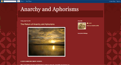 Desktop Screenshot of anarchy-and-aphorisms.blogspot.com