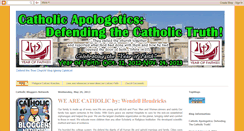 Desktop Screenshot of defendingthecatholictruth.blogspot.com