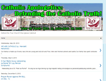 Tablet Screenshot of defendingthecatholictruth.blogspot.com