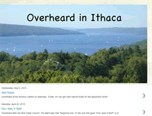 Tablet Screenshot of overheard-in-ithaca.blogspot.com
