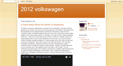 Desktop Screenshot of 2012volkswagen.blogspot.com