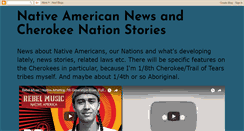 Desktop Screenshot of cherokeenationnews.blogspot.com