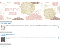 Tablet Screenshot of helenethelstudio.blogspot.com