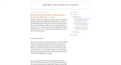 Desktop Screenshot of home-businessnews.blogspot.com