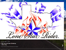 Tablet Screenshot of lonestarrider.blogspot.com