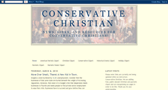 Desktop Screenshot of conservativechristianusa.blogspot.com