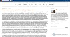 Desktop Screenshot of klamathlibrarian.blogspot.com