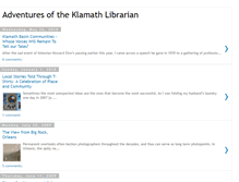 Tablet Screenshot of klamathlibrarian.blogspot.com