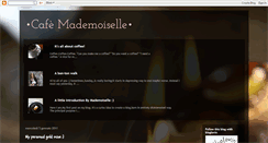 Desktop Screenshot of lemademoiselleducafe.blogspot.com