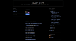 Desktop Screenshot of hilary-duff-pics-wallpapers.blogspot.com