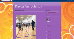 Desktop Screenshot of kaydaannjohnson.blogspot.com