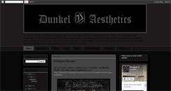 Desktop Screenshot of dunkelaesthetics.blogspot.com