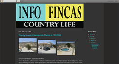 Desktop Screenshot of infofincascountrylife.blogspot.com