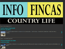 Tablet Screenshot of infofincascountrylife.blogspot.com