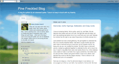 Desktop Screenshot of pinefreckledblog.blogspot.com