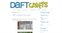 Desktop Screenshot of daftcraftsblog.blogspot.com