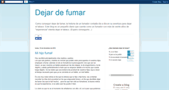 Desktop Screenshot of dejo-de-fumar.blogspot.com