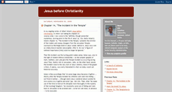 Desktop Screenshot of jesusbefore.blogspot.com