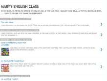 Tablet Screenshot of maryenglishclass.blogspot.com