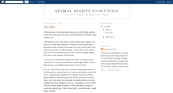 Desktop Screenshot of animalrightsevolution.blogspot.com