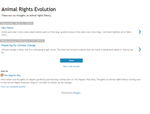 Tablet Screenshot of animalrightsevolution.blogspot.com