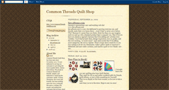 Desktop Screenshot of commonthreadsquiltshop.blogspot.com