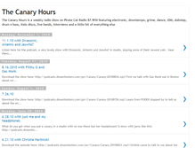 Tablet Screenshot of canaryhour.blogspot.com