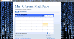 Desktop Screenshot of gibsonmath.blogspot.com
