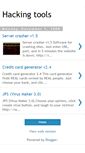 Mobile Screenshot of myhackingtools.blogspot.com