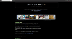 Desktop Screenshot of pocoquepensar.blogspot.com