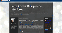 Desktop Screenshot of luizecorreadesignerdeinteriores.blogspot.com