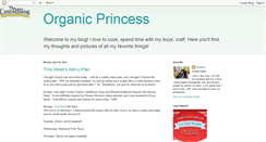 Desktop Screenshot of organicprincess.blogspot.com