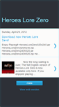 Mobile Screenshot of heroeslorezero.blogspot.com