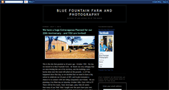 Desktop Screenshot of bluefountainfarm.blogspot.com