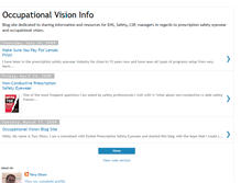 Tablet Screenshot of occupationalvision.blogspot.com