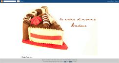 Desktop Screenshot of lacucinadimamma-loredana.blogspot.com