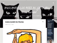 Tablet Screenshot of buscandolospiesalgato.blogspot.com